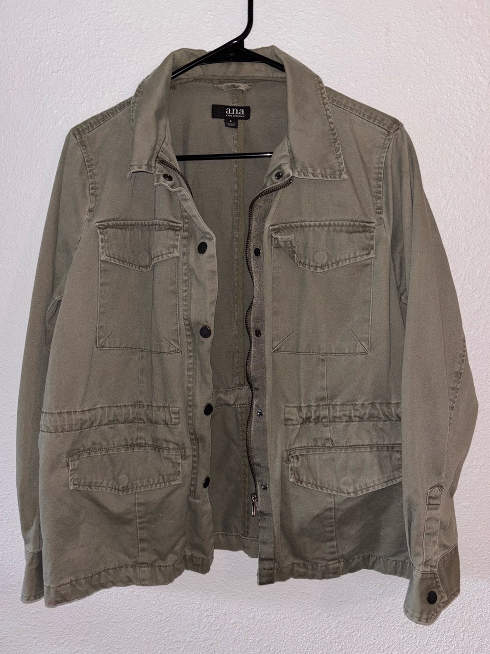 a.n.a Olive Green Utility Jacket sz Large